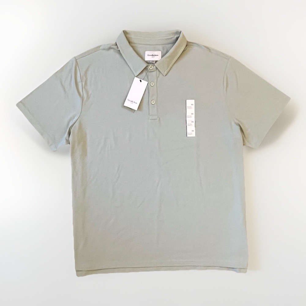 Goodfellow & Co Men's Polo Shirt Green Size XXL 2XL Short Sleeve Standard Fit
